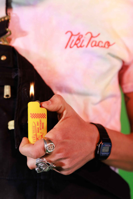 Tiki Lighter Cover – Yellow