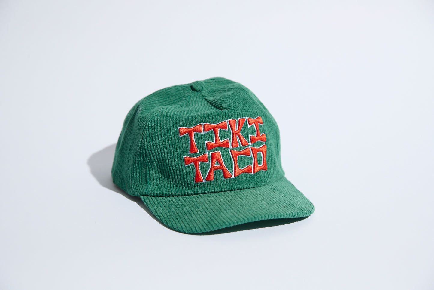 GREEN CORDUROY HAT