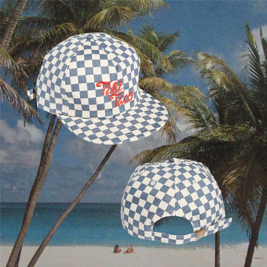 Tiki Taco Checkered Hat