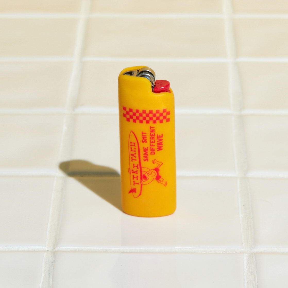 Tiki Lighter Cover – Yellow
