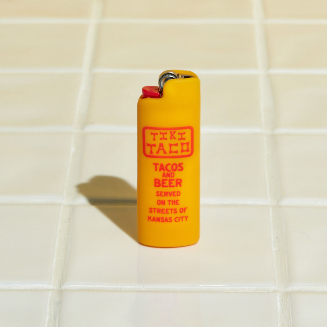 Tiki Lighter Cover – Yellow